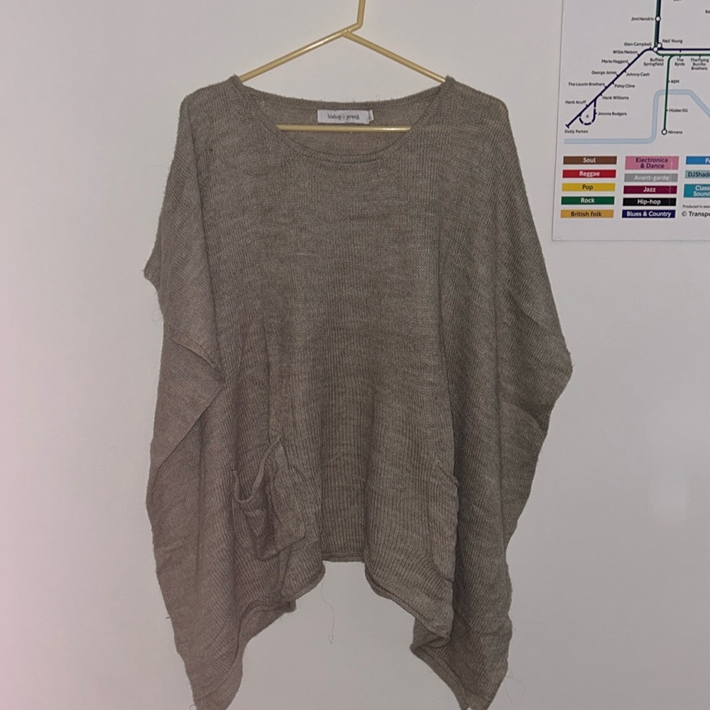 Poncho Sweater Top